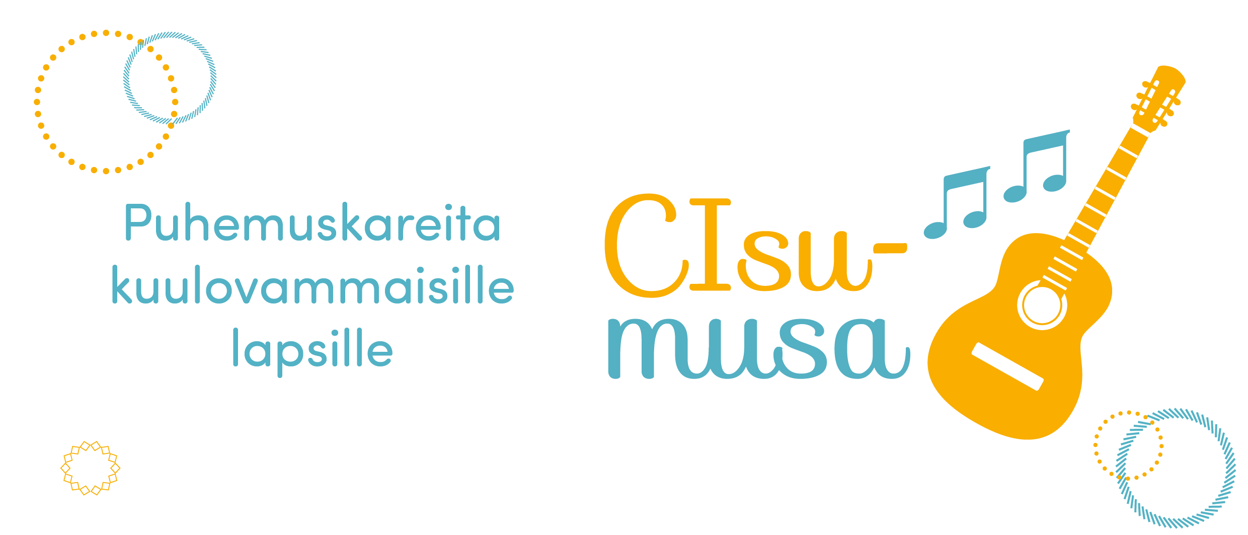 Kuvassa CIsumusan logo ja teksti &quot;Puhemuskareita kuulovammaisille lapsille&quot;
